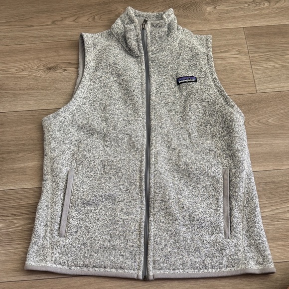 Patagonia Heathered Gray Fleece Vest - Picture 1 of 4